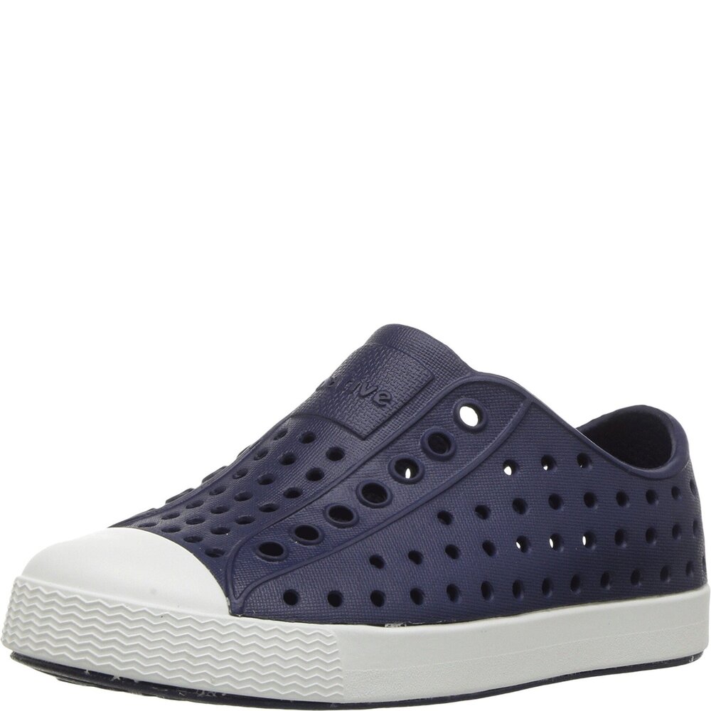 NATIVE SHOES - JEFFERSON CHILD, REGATTA BLUE/SHELL WHITE, C5 M US